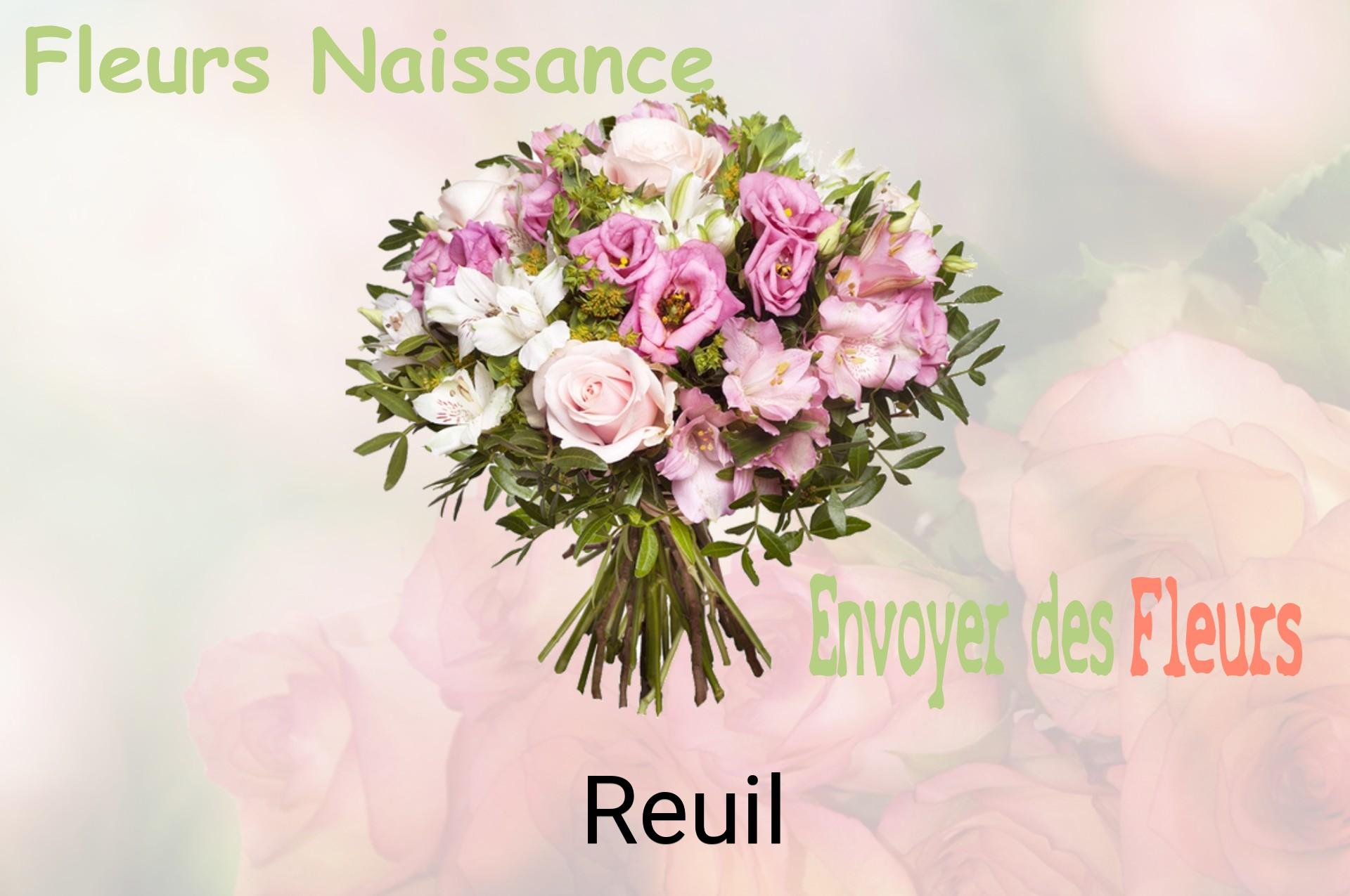 Bouquet de fleurs de naissance livré à Reuil